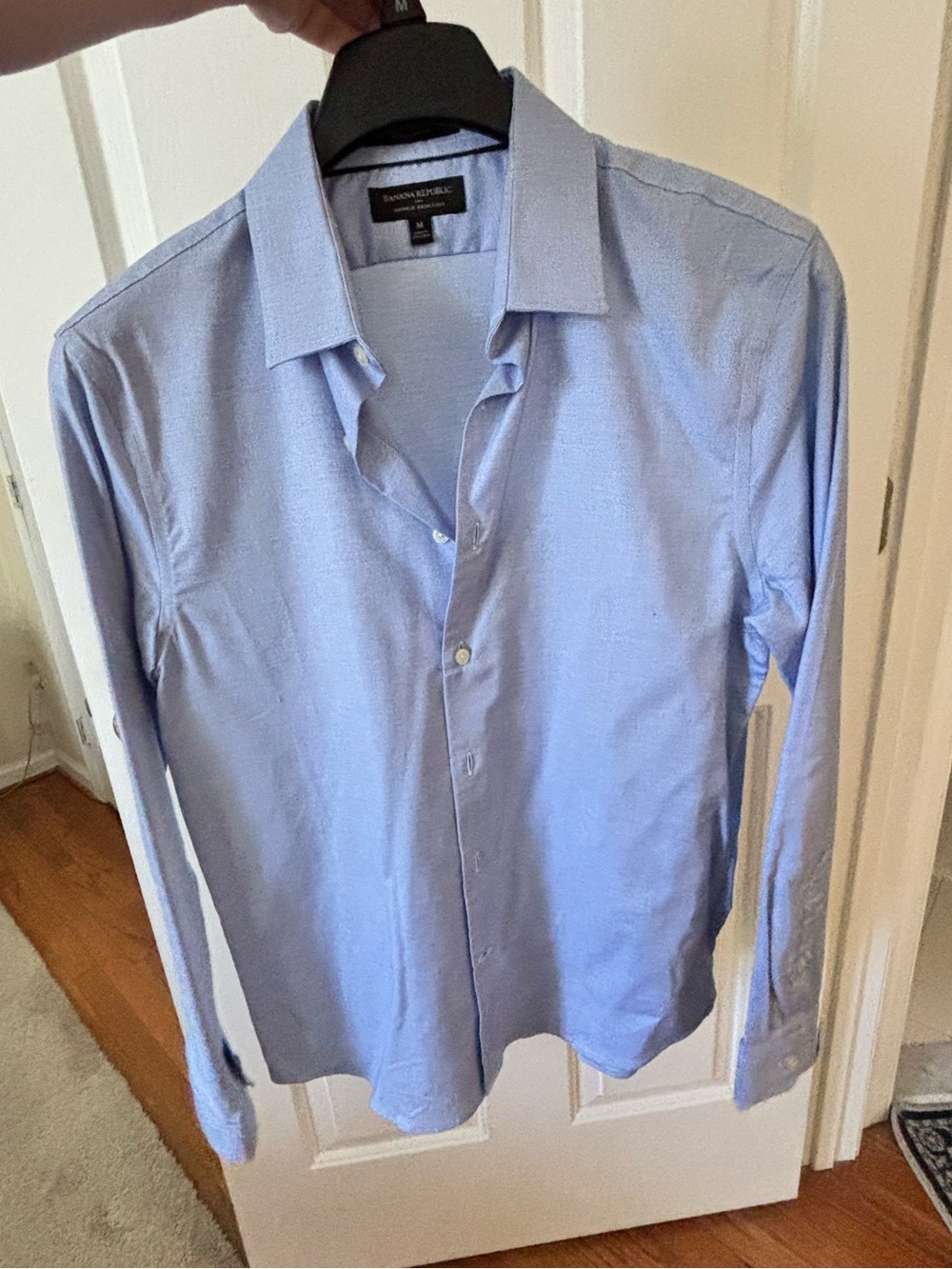 Banana Republic Light Blue Men's Dress Shirt Size M